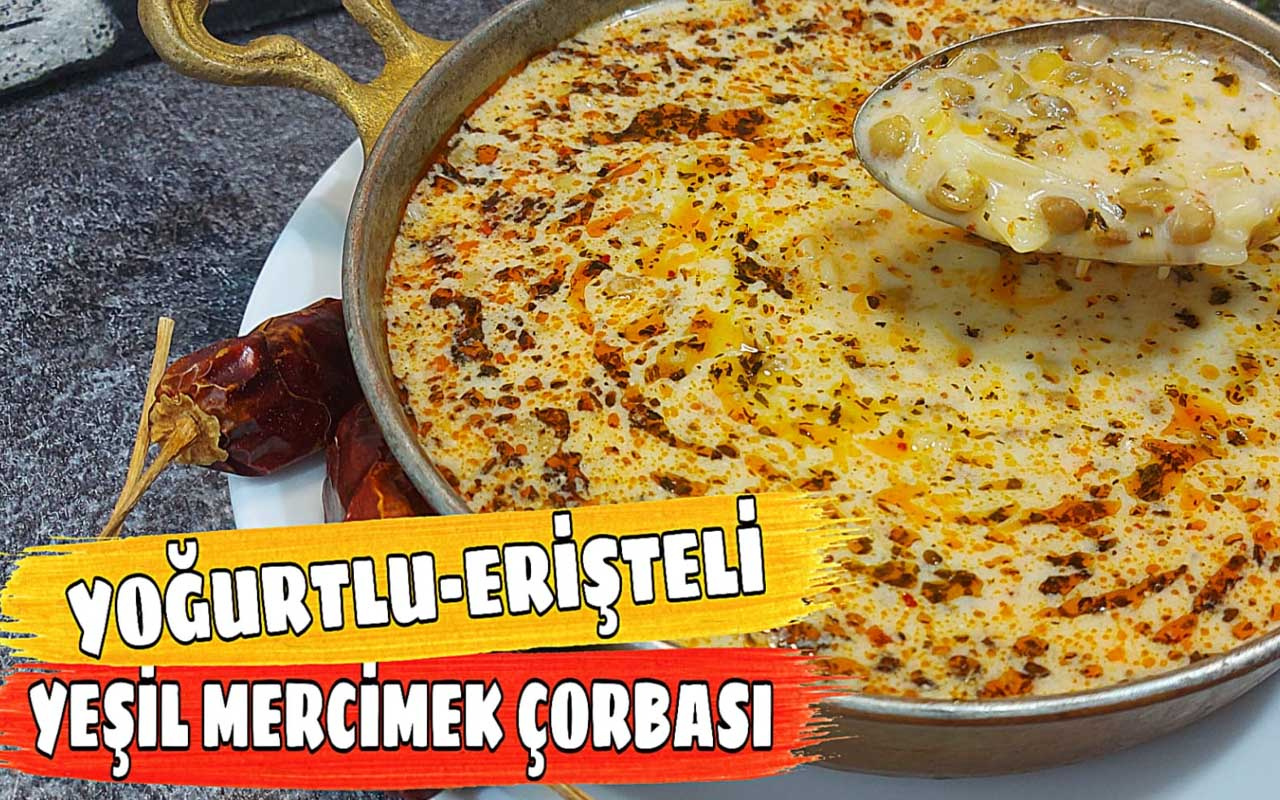 Yoğurtlu yeşil mercimek çorbası nasıl yapılır?