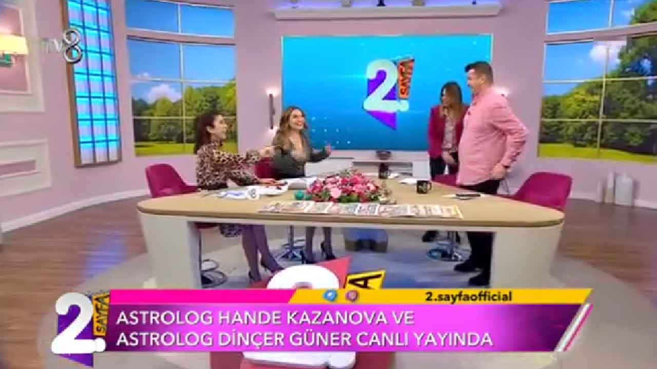 TV8 2. Sayfa canlı'da Müge ve Gülşen'e Astrolog Dinçer Güner'den küfür şoku