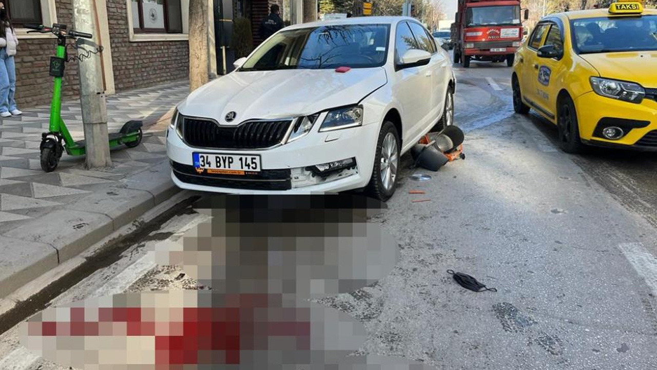 Eskişehir'de korkunç kaza! Kadın otomobilin altında 10 metre sürüklendi