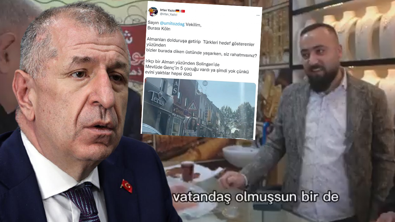 Ümit Özdağ'ın ırkçı videosuna Almanya'daki gurbetçiden tokat gibi cevap: Caddedeki dükkanları gösterip...