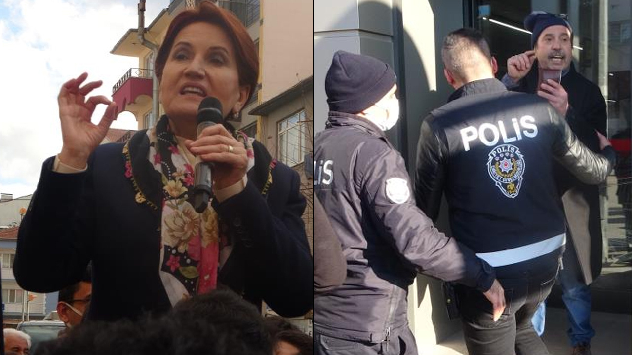 İYİ Parti lideri Meral Akşener'e Uşak'ta protesto şoku: Defolun gidin