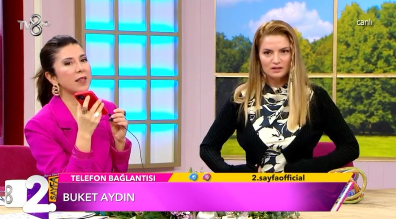 TV8 2. Sayfa'da Gülşen Yüksel Salt Buket Aydın'ın iç çamaşırsız giydiği lüks marka hırkasını giydi!