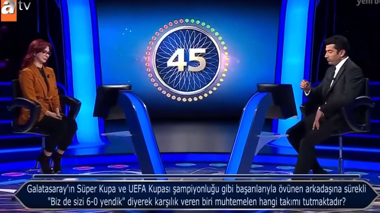 Kim Milyoner Olmak İster'de Fenerbahçe sorusu kızdırdı
