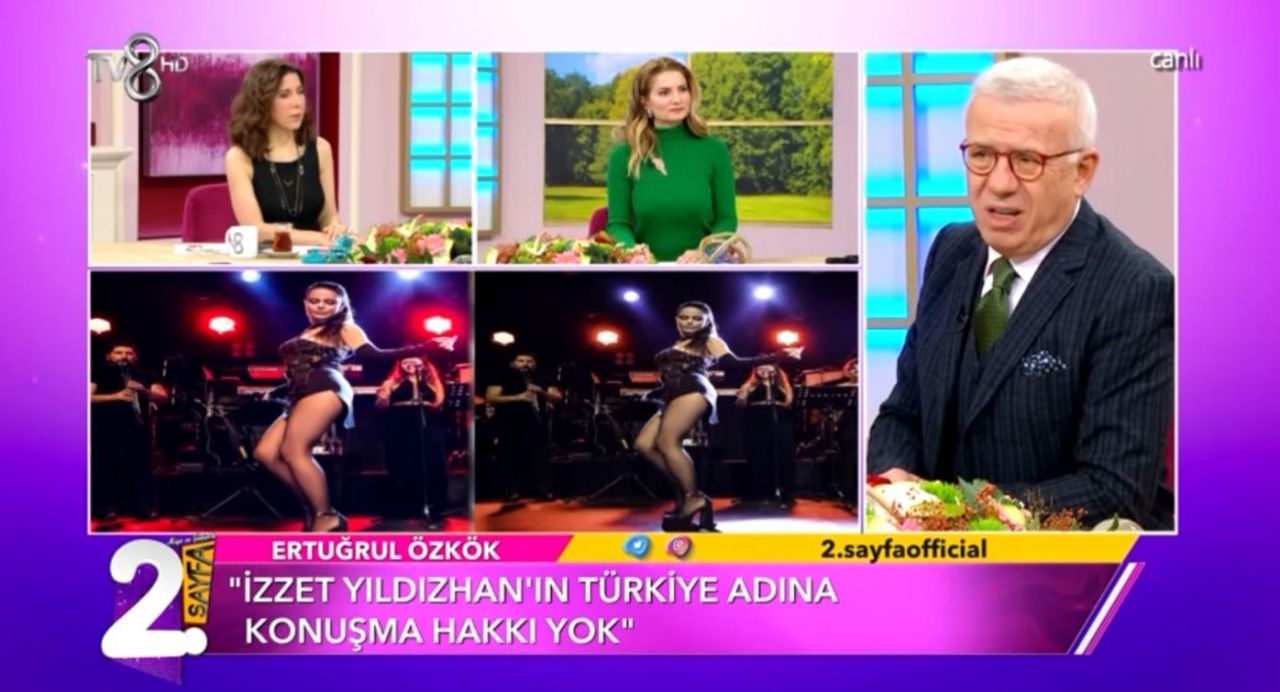TV8 2. Sayfa canlıda İzzet Yıldızhan'dan 'Türkiye'de türkü dinlenmiyor' diyen Ertuğrul Özkök'e 'ötekileştirme' çıkışı