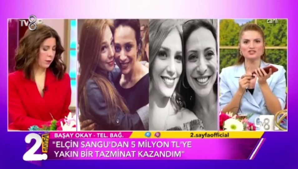 TV8 2. Sayfa canlıda Elçin Sangu'dan milyonlar alacak olan menajer Başay Okay'dan açıklama