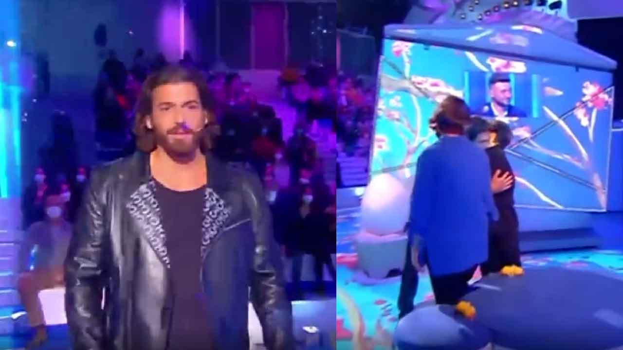 Erkenci Kuş Can Yaman İtalyan programında 'teyzeye sarıldı' 100 bin euro kazandı!