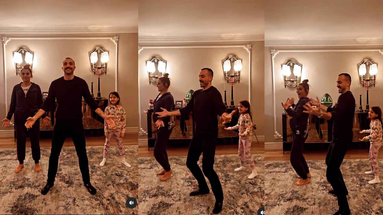 Demet Akalın Okan Kurt ve Hira TikTok dansı sosyal medyada viral oldu