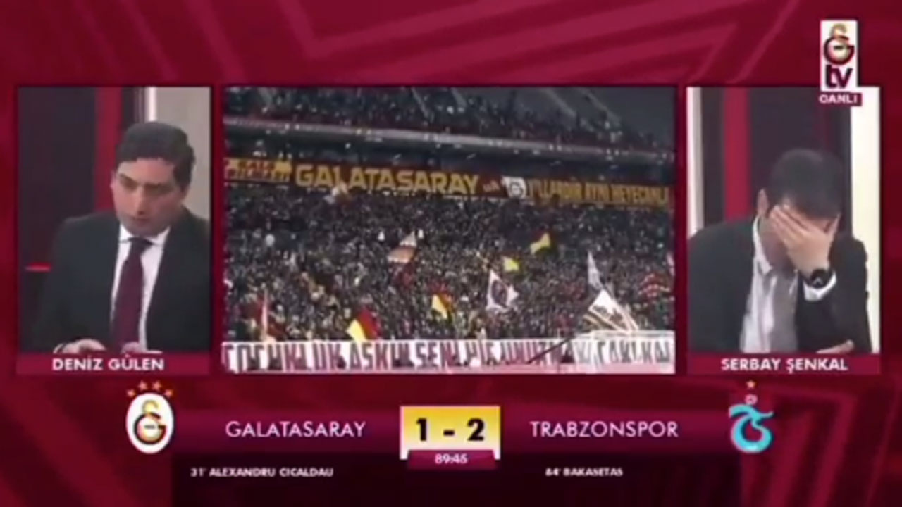 Galatasaray Trabzonspor'a 2-1 yenilince GS TV'de olanlara bakın