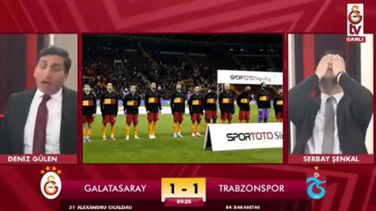 Galatasaray son dakikalarda yıkıldı GS TV spikerleri sinirden böyle çıldırdı!