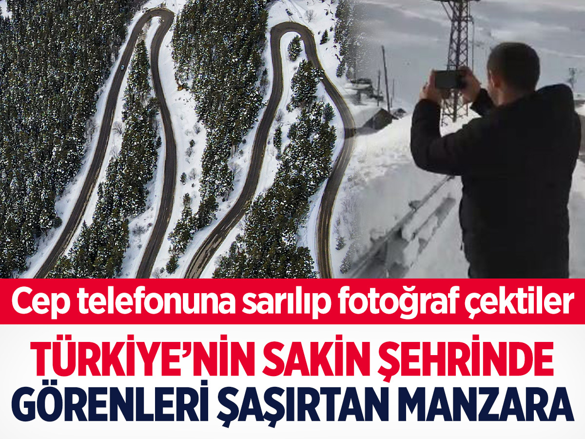 Türkiye'nin sakin şehrinde manzarayı görenler inanamadı! Cep telefonuna sarılıp fotoğraf çektiler
