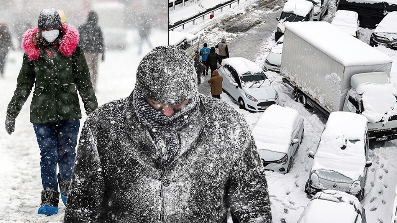 Fena kar geliyor Meteoroloji 23 ilde alarm verdi! Bu saatlere dikkat: İstanbul Ankara Eskişehir Van hava durumu...