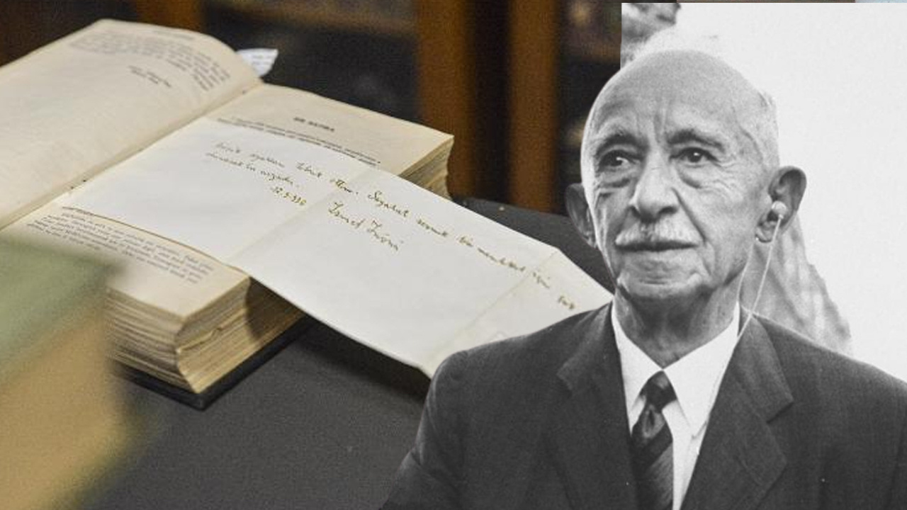 86 yıl sonra İsmet İnönü'nün notu kitabın arasından çıktı! Notun kenarında bakın ne yazıyor