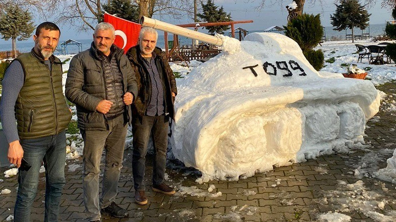 Bursa Orhangazi'de kardan tank yaptılar, adını TOGG koydular