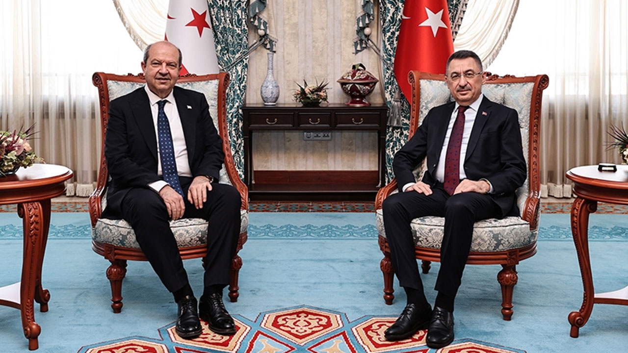 Cumhurbaşkanı Yardımcısı Oktay, KKTC Cumhurbaşkanı Tatar ile görüştü