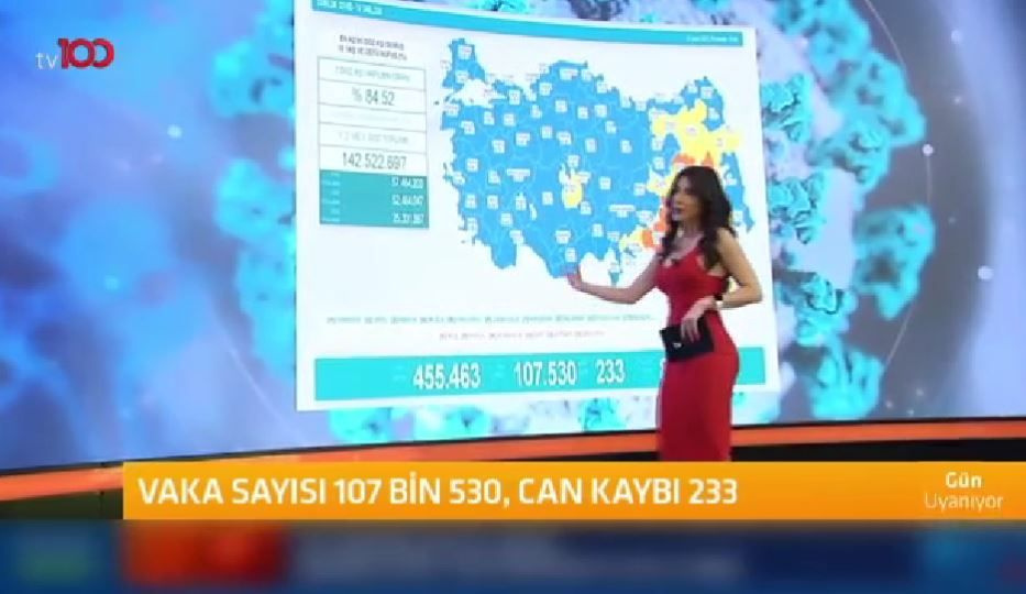 Tv100 spikeri Ela Rümeysa Cebeci koronavirüs haritasını yorumlarken şoke oldu: Ne gördük, ne duyduk...