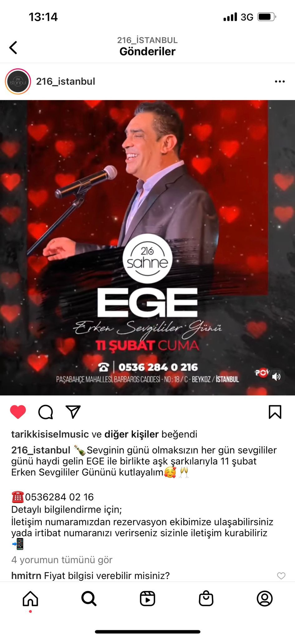 Şarkıcı Ege 14 Şubat Sevgililer Günü'nü 11 Şubat'ta özel konserle kutlayacak