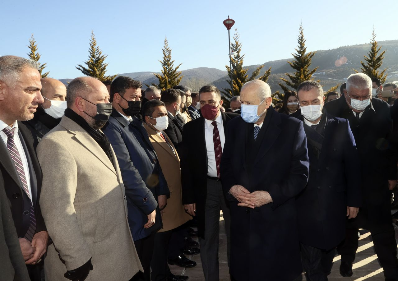 MHP Genel Başkanı Devlet Bahçeli Ülkücü Şehitler Anıtı'nı ziyaret etti