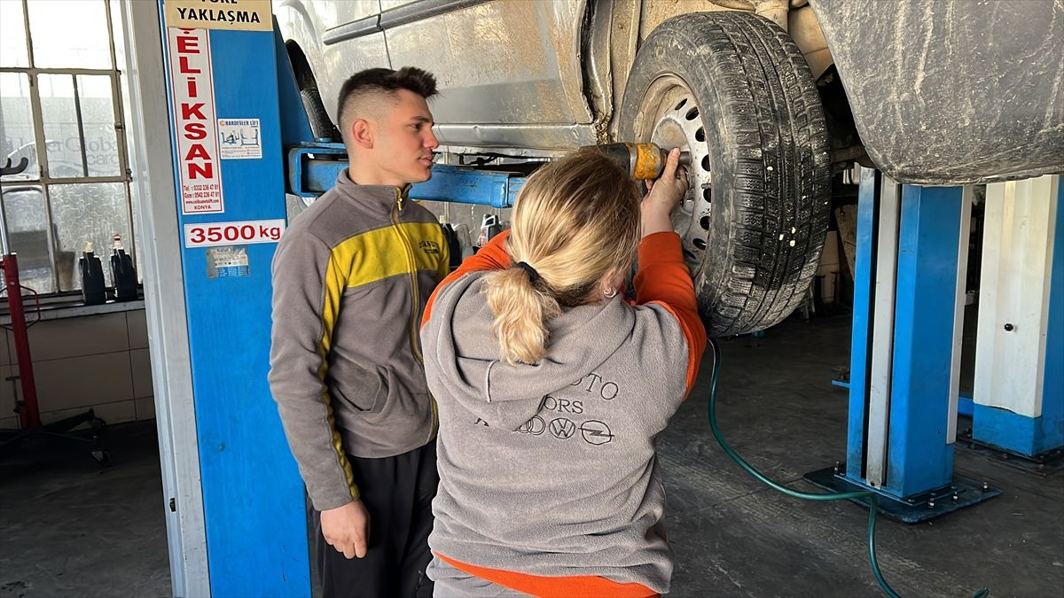 Sanayide onu görenler inanamıyor! Oto tamircisi Serpil Usta'nın hedefi büyük