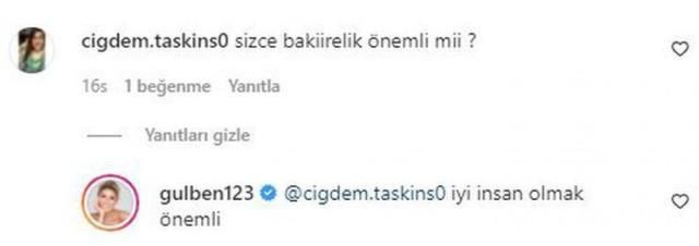 Gülben Ergen takipçisinin 'Bakirelik önemli mi' sorusuna dikkat çeken yanıt