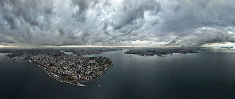 Görüntüler bugün çekildi! İstanbul'da gündüz geceye döndü