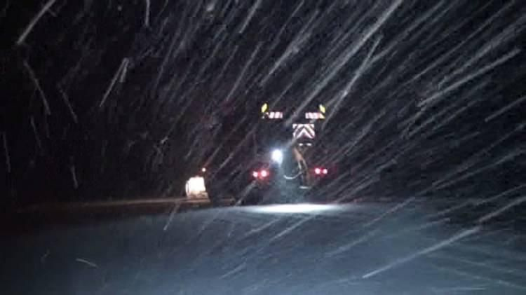 Antalya-Konya karayolu yoğun kar nedeniyle ulaşıma kapandı