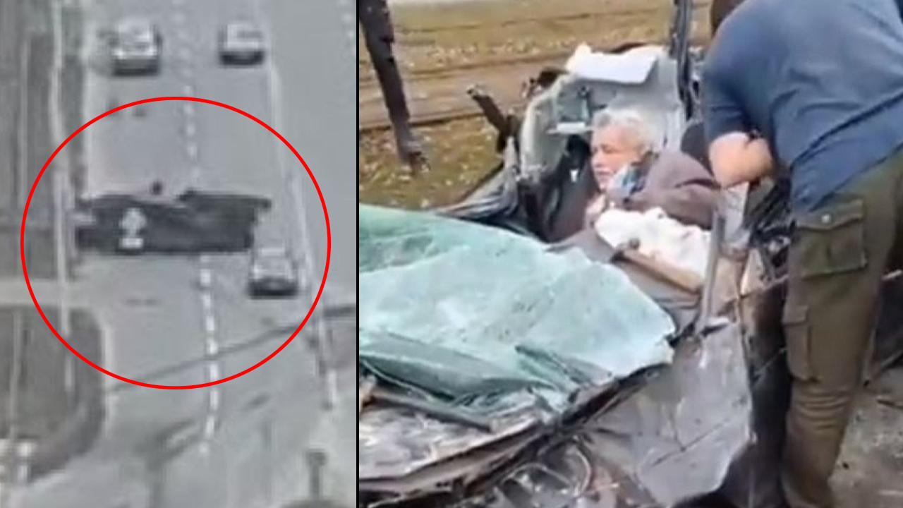 Korkunç görüntü! Ukrayna'da Rus tankı yaşlı adamı böyle ezdi: Dehşeti Türk öğrenci anlattı