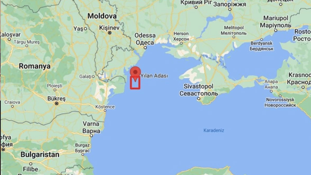 Yılan Adası Ukrayna'da nerede Yılan Adası haritadaki yeri