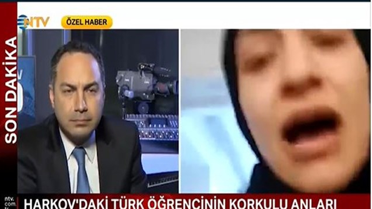 NTV canlı yayınında Rusya bina bombaladı! Ukrayna'daki Türk öğrenci hayatının şokunu yaşadı: İşte o anlar...
