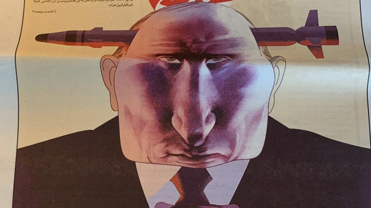 Putin'i kızdıracak karikatür! İran'da Rusya'nın Ukrayna saldırılarını eleştirildi