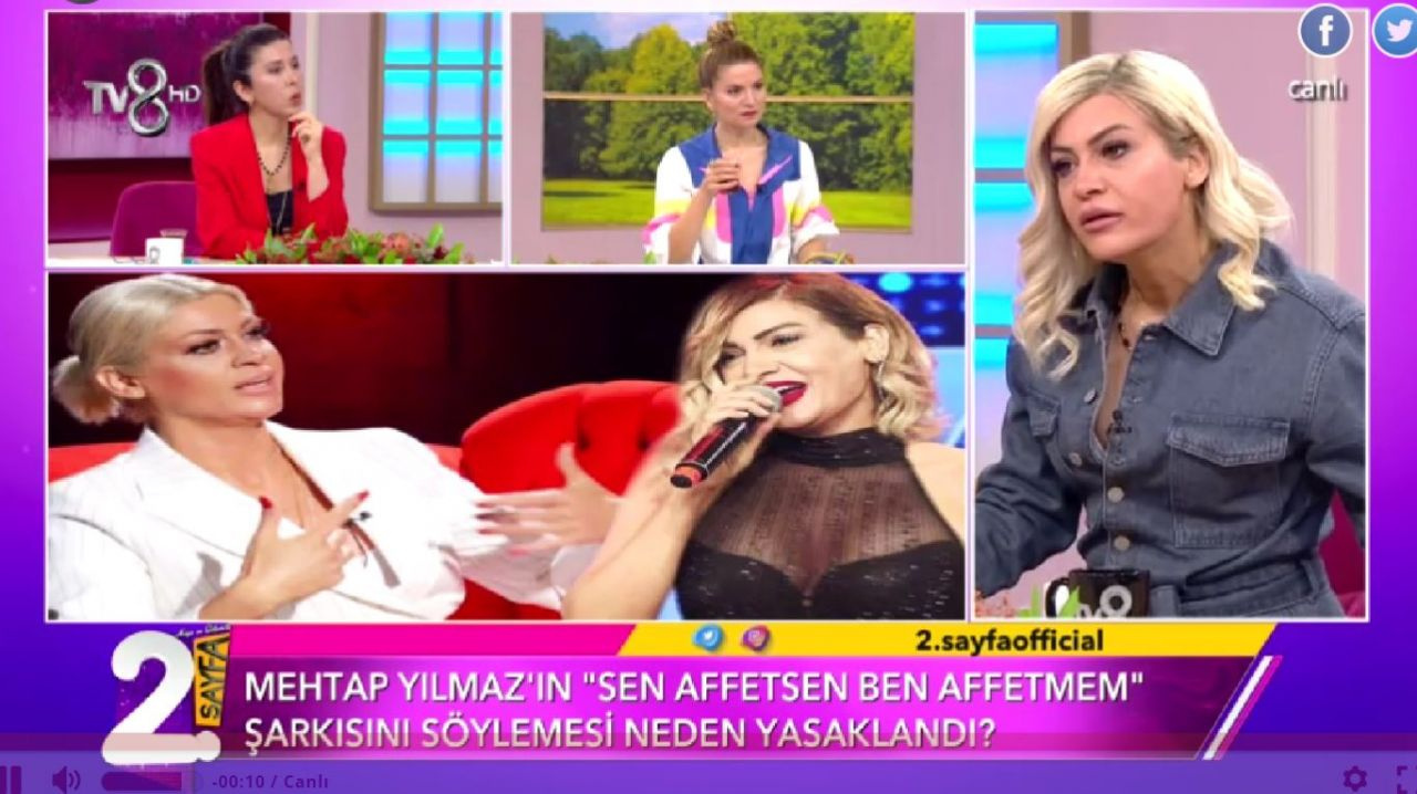 Popstar Mehtap Yılmaz ekranda ağladı 2 ay şarkı söylemesi yasaklandı