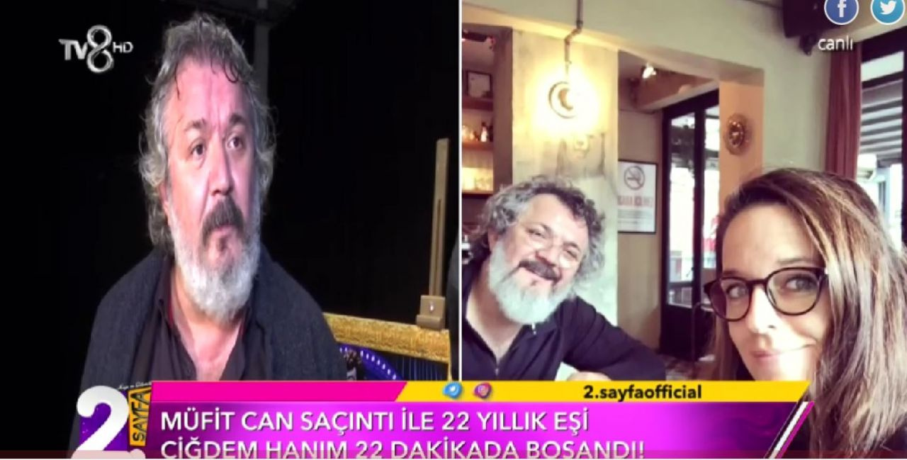 Mandıra Filozofu Müfit Can Saçıntı 22 yıllık eşi Çiğdem Özdemir'den boşandı kızı Duru Saçıntı kaç yaşında