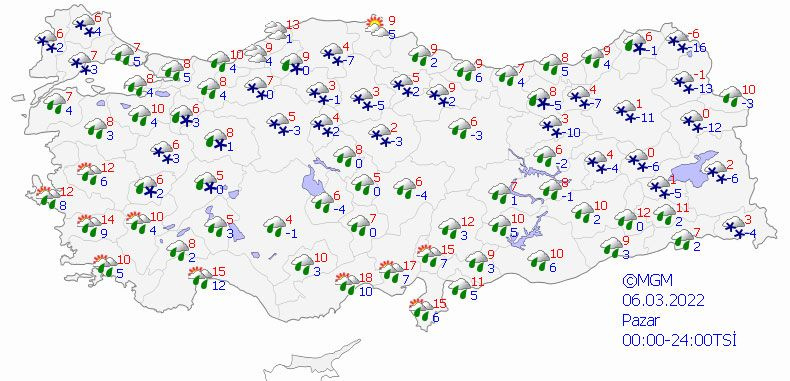 Bugün kar yağışı Kayseri, Sivas, Trabzon'da Meteoroloji yarın daha kuvvetli diyor