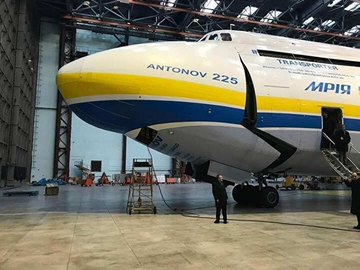 Ukrayna'da dünyanın en büyük uçağı imha edilmişti Antonov An-225'in görüntüsü ortaya çıktı