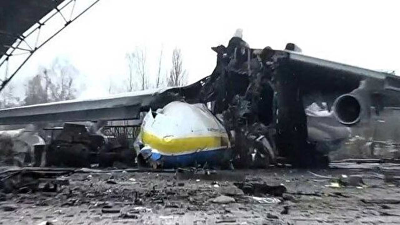 Ukrayna'da dünyanın en büyük uçağı imha edilmişti Antonov An-225'in görüntüsü ortaya çıktı