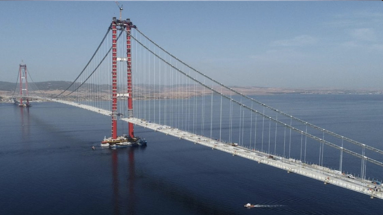 Çanakkale Köprüsü nerede yapıldı 2022 haritadaki yeri
