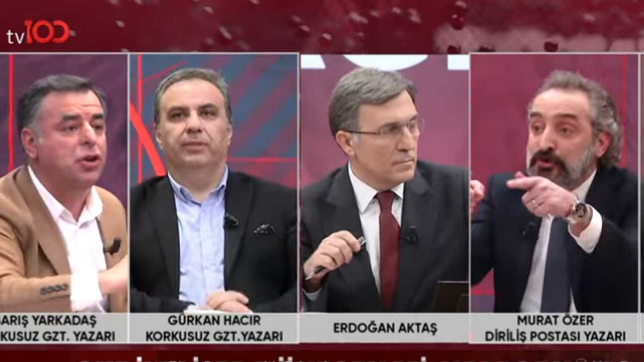 TV100 ekranlarında Barış Yarkadaş ile Murat Özer birbirine girdi