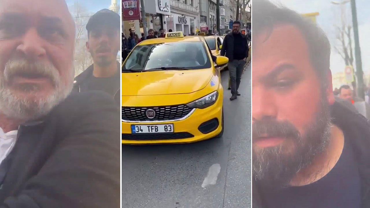 İstanbul'da 'sadece turist' alan boş taksiler! Taksiciler, rezaleti görüntüleyen müşteriye saldırdı