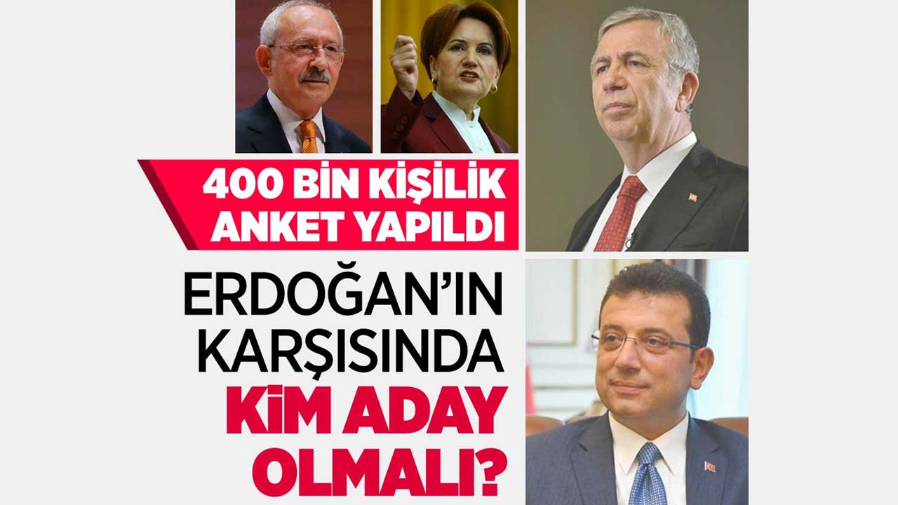 Cüneyt Özdemir anket yaptı, Erdoğan'ın karşısına aday olarak onun ismi çıktı!