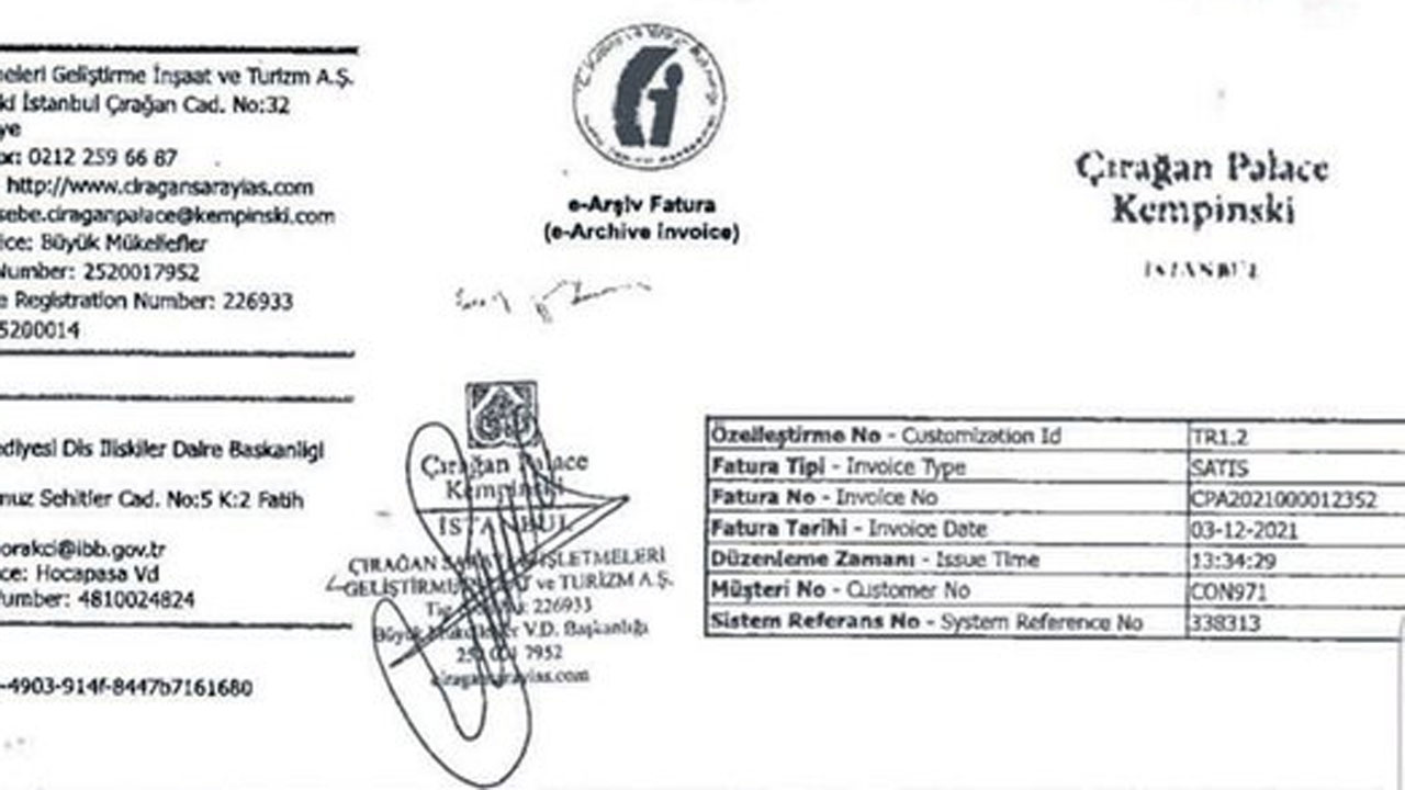 Sabah gazetesi İBB'nin 603 bin liralık yemek faturasını paylaştı