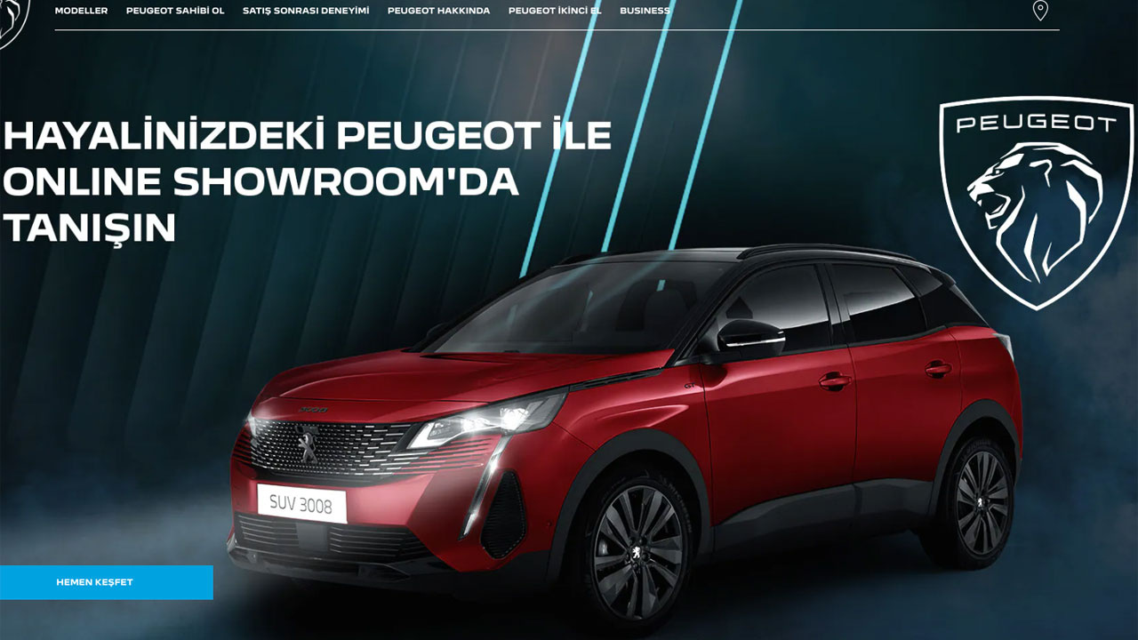 Peugeot'nun online showroomu açıldı birçok bilgi Peugeot müşterilerinin evlerine kadar giriyor