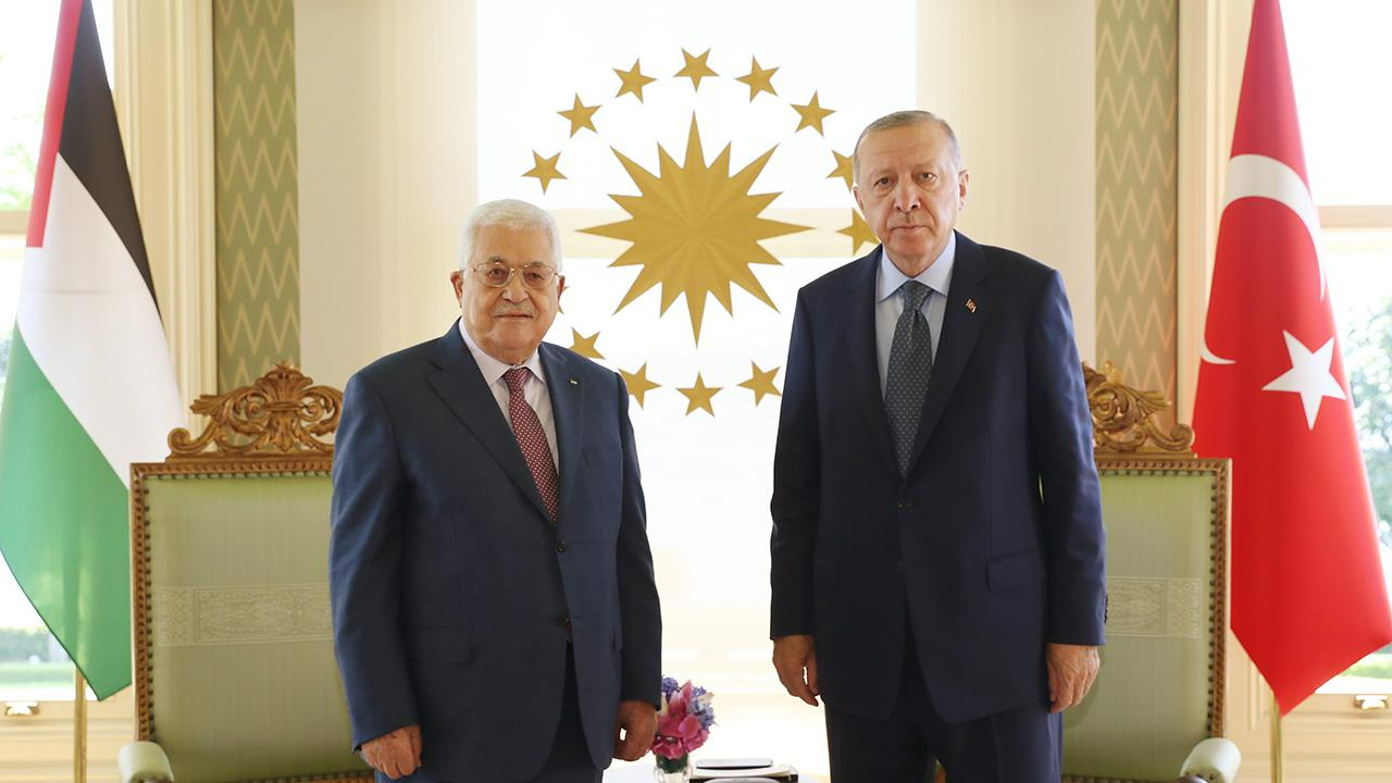 Cumhurbaşkanı Erdoğan ile Filistin Devlet Başkanı Abbas ile görüştü