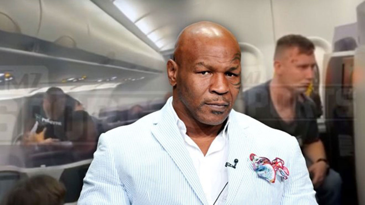 Ünlü boksör Mike Tyson uçakta yolcu yumrukladı! O anlar kamerada