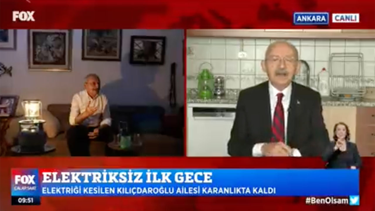Kemal Kılıçdaroğlu elektrikleri kesilince ne yaptı? İsmail Küçükkaya'nın gözü arkasındakine takıldı