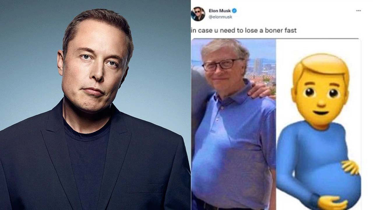 Elon Musk'tan Bill Gates'e 'hamile erkek' emojisi
