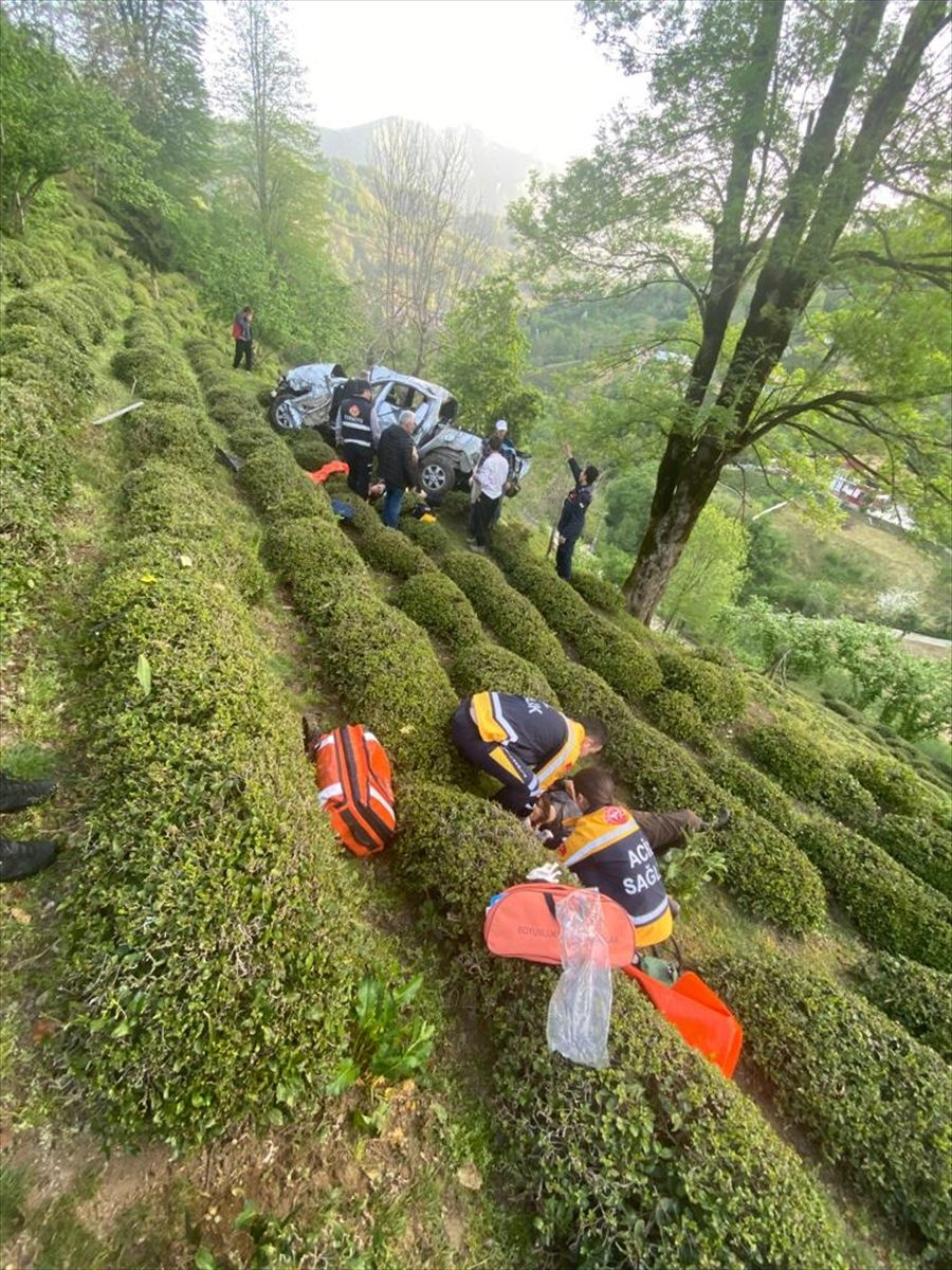 Artvin'de korkunç kaza! Çay bahçesine uçtu ölü ve yaralılar var