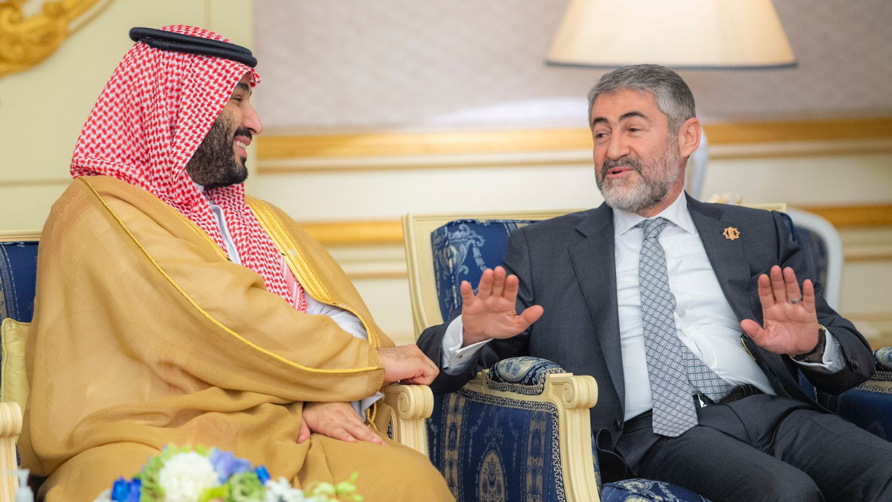 Bakan Nureddin Nebati Suudi Arabistan Prensi Selman ile buluştu 'yeni dönem' fotoğrafı