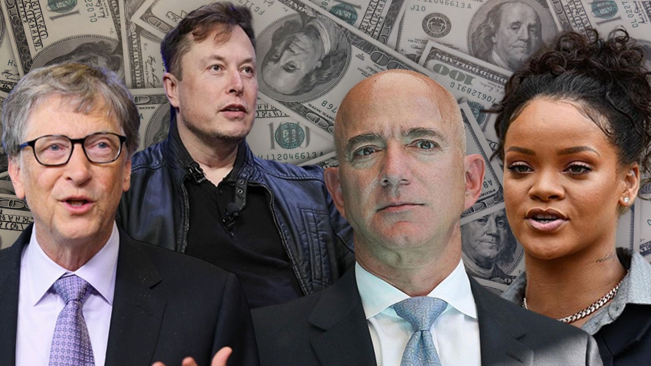 Dünyanın en zenginleri açıklandı! Zirve bakın kimin oldu: Jeff Bezos Elon Musk Rihanna Bill Gates listede