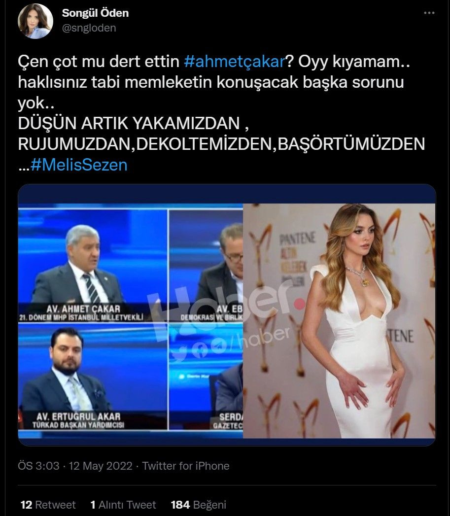 'Meme sarkması oluyor sütyen taksın' tepkisi! Ahmet Çakar'a ünlüler isyan etti Melis Sezen'e destek yağdı