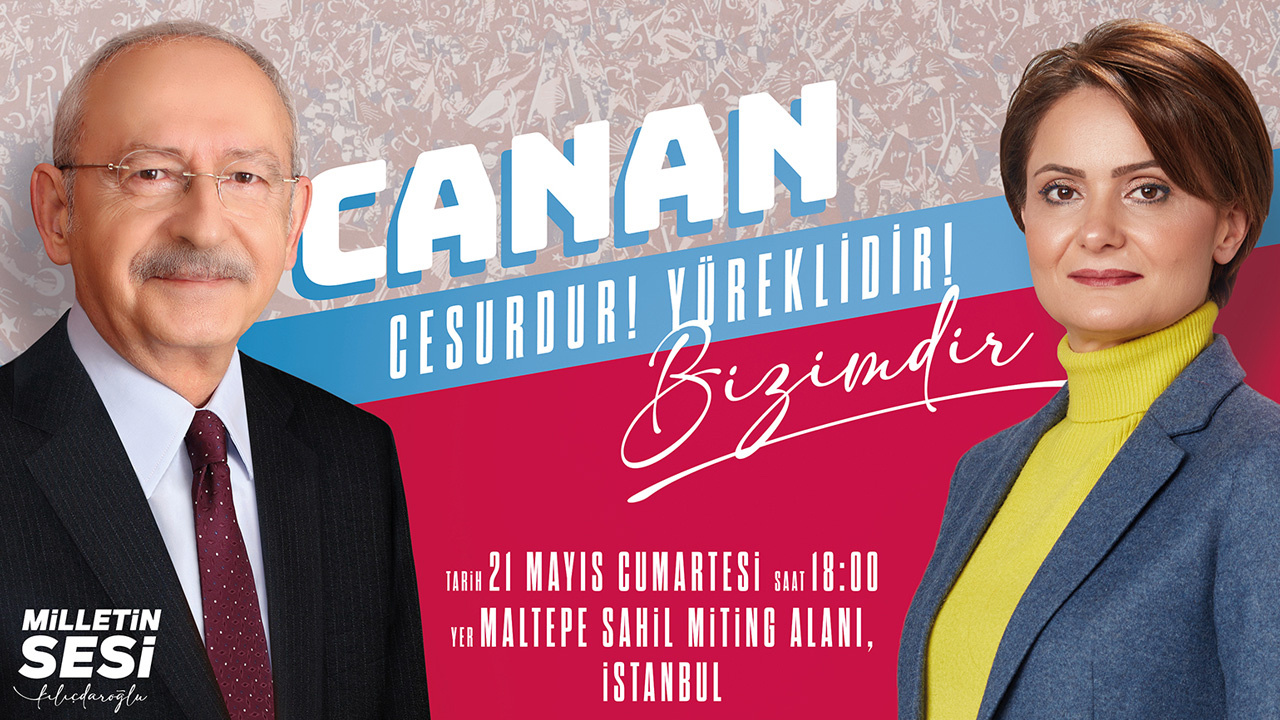 CHP mitingi İstanbul'a taşıyınca Canan Kaftancıoğlu afişleri hazırlattı