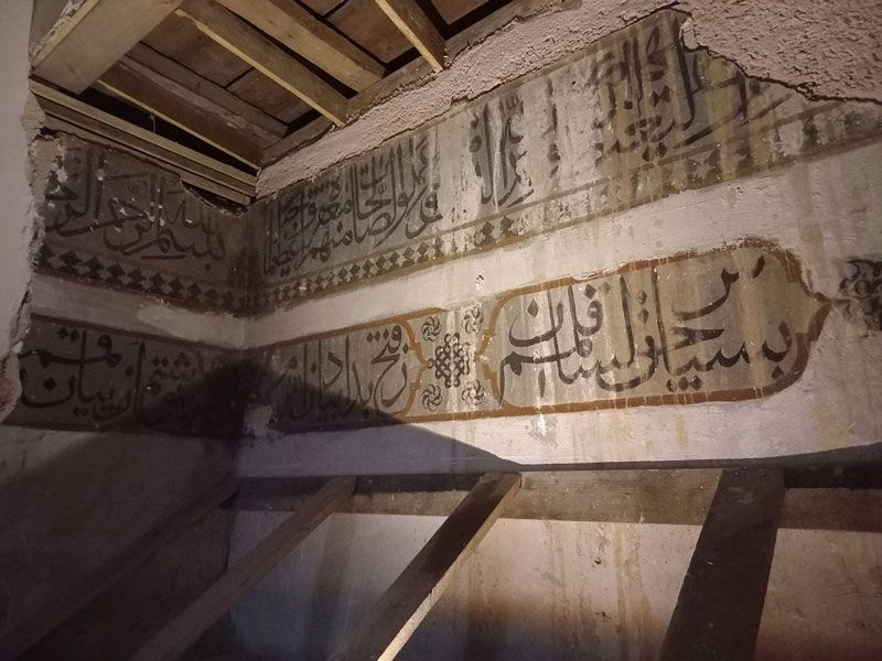 Restorasyonda ortaya çıktı Şeyh Şabanı-ı Veli Camii'nin duvarlarına bakın ne yazılmış